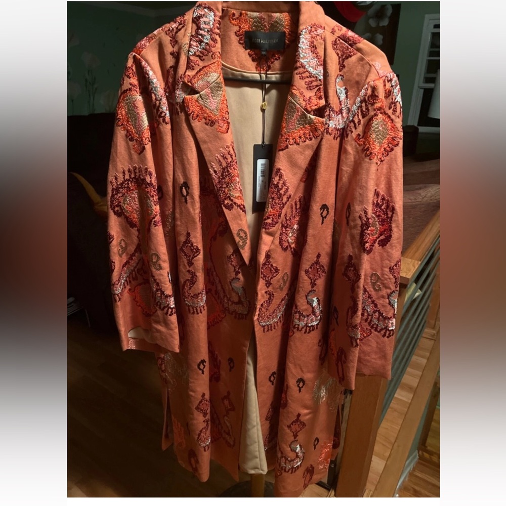 Kobi Halperin Paige Linen-Blend Topper XXL MSRP $798 New - Picture 10 of 10